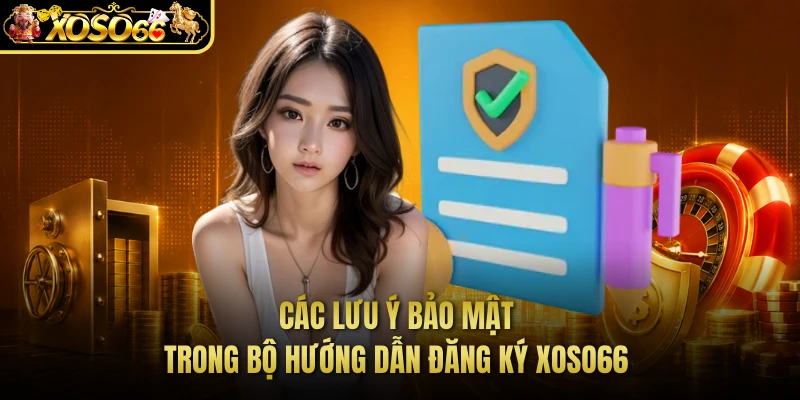 Các lưu ý bảo mật trong bộ hướng dẫn đăng ký XOSO66